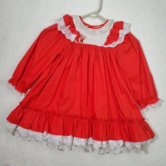 bryan Dresses Vintage Bryan Red Dress 4t Poshmark